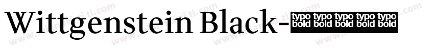 Wittgenstein Black字体转换